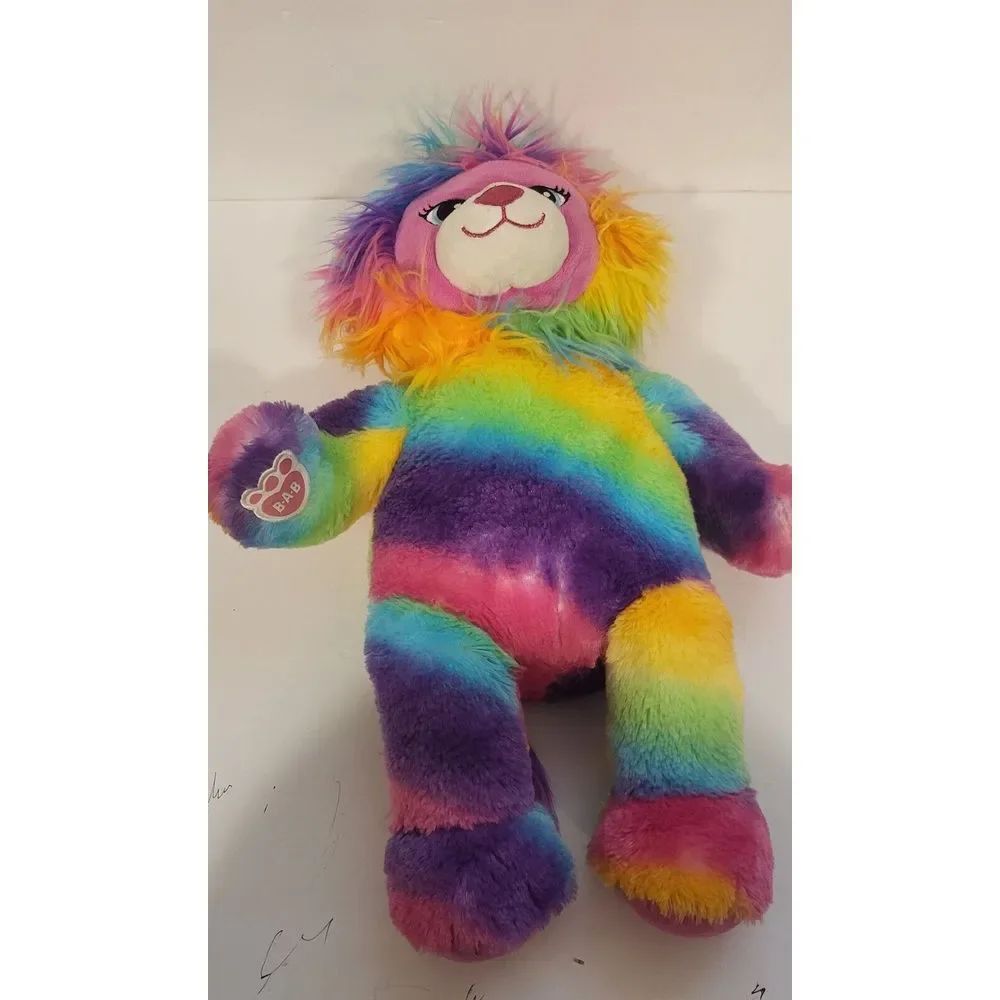 Build A Bear Color Craze Rainbow Stuffed Plush Lion‎ 16